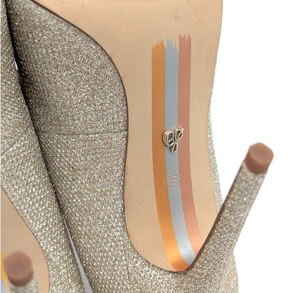 Sam Edelman Danna Pointed Toe High Heel Pump Jute Glam Mesh Size US5 EU36 - Picture 8 of 10
